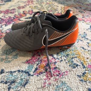 Nike Men's Soccer Cleats - Gray and Orange